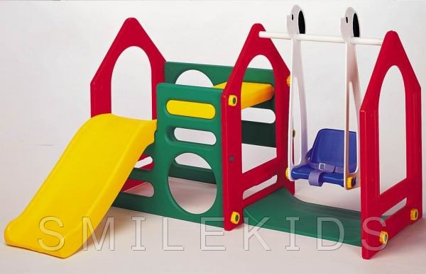 Игровой центр с горкой и качели Haenim toys DS-702A