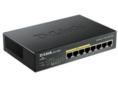 D-link DGS-1008P Коммутатор с 8 портами 10/100/1000 (4 порта с поддержкой PoE + 4 порта без поддержки PoE)