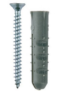 Дюбель распорный полипропиленовый, тип "Ёжик", в комплекте с шурупом, 6 х 40 / 4,0 х 50 мм, 10 шт, ЗУБР Мастер 30661-06-40 - фото 1 - id-p22278229