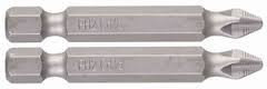 Биты ЗУБР "МАСТЕР" кованые, хромомолибденовая сталь, тип хвостовика E 1/4", PH1, 50мм, 2шт                              