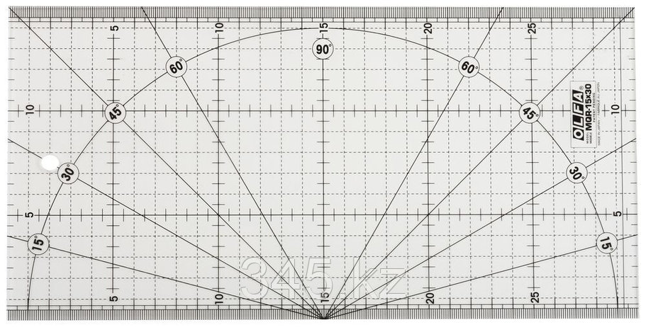 Линейка OLFA разметочная, метрическая, 150х300мм , фото 2