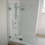 Стеклянный экран складывающийся из безопасного 8 мм стекла для ванны "А23", фото 3
