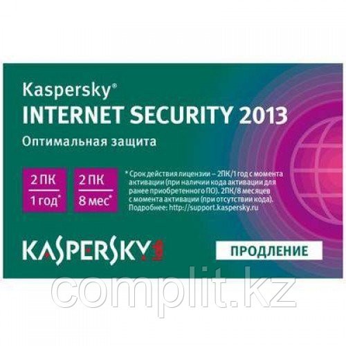 Kaspersky Internet Security 2016 2Dt Renewal (карточка)