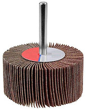 Круг шлифовальный ЗУБР "МАСТЕР" веерный лепестковый, на шпильке, тип КЛО, зерно-электрокорунд нормальный, P100, 30х60мм                               