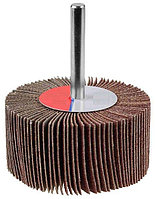 Круг шлифовальный ЗУБР "МАСТЕР" веерный лепестковый, на шпильке, тип КЛО, зерно-электрокорунд нормальный, P320, 30х60мм