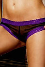 Angel Трусики женские L, черный/фиолетовый