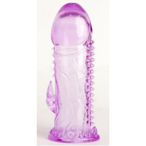 Насадка на пенис TOYFA, TPE, фиолетовая,13,5 см