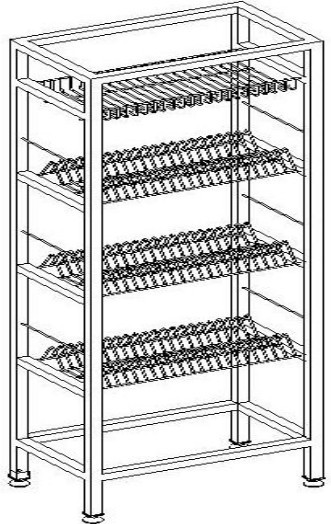 Стеллаж-сушилка 900*320*1700Н - фото 1 - id-p1148431
