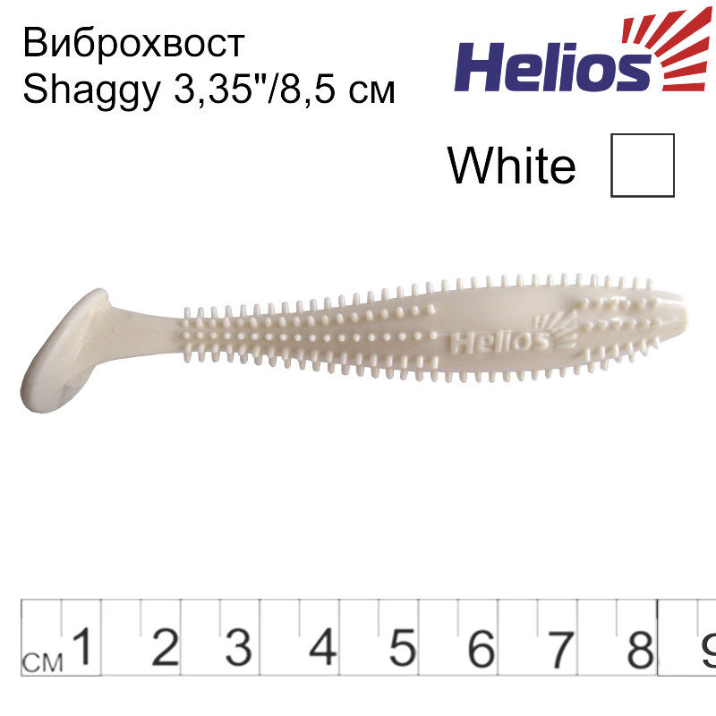 Виброхвост Helios Shaggy 3,35"/8,5 см - фото 1 - id-p22467182