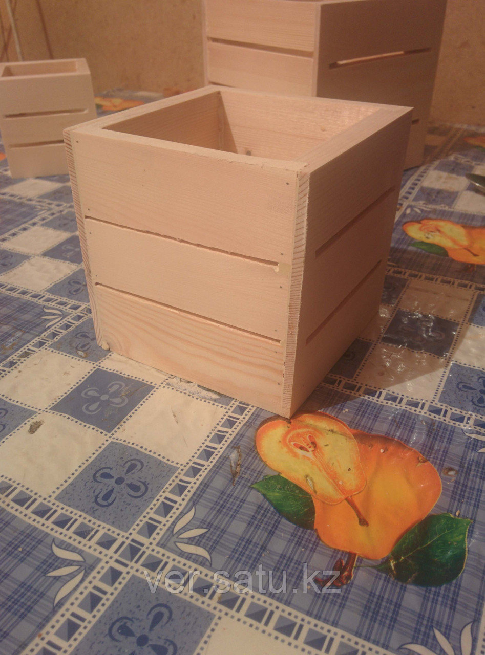 Деревянные ящики декоративные для подарков 110мм * 110 мм средний