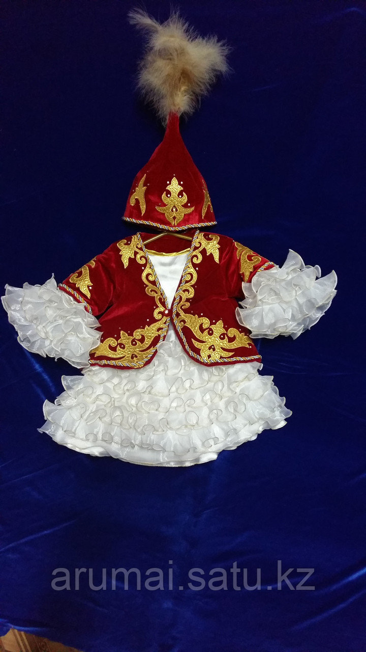 Национальный костюм девочек для обряда "Тұсаукесер"
