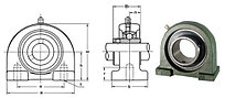 Подшипник в корпусе (480205) UCPA205