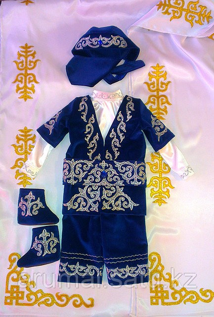 Национальный костюм для обряда "Тұсаукесер" с "Ақ жол" - фото 1 - id-p1155333
