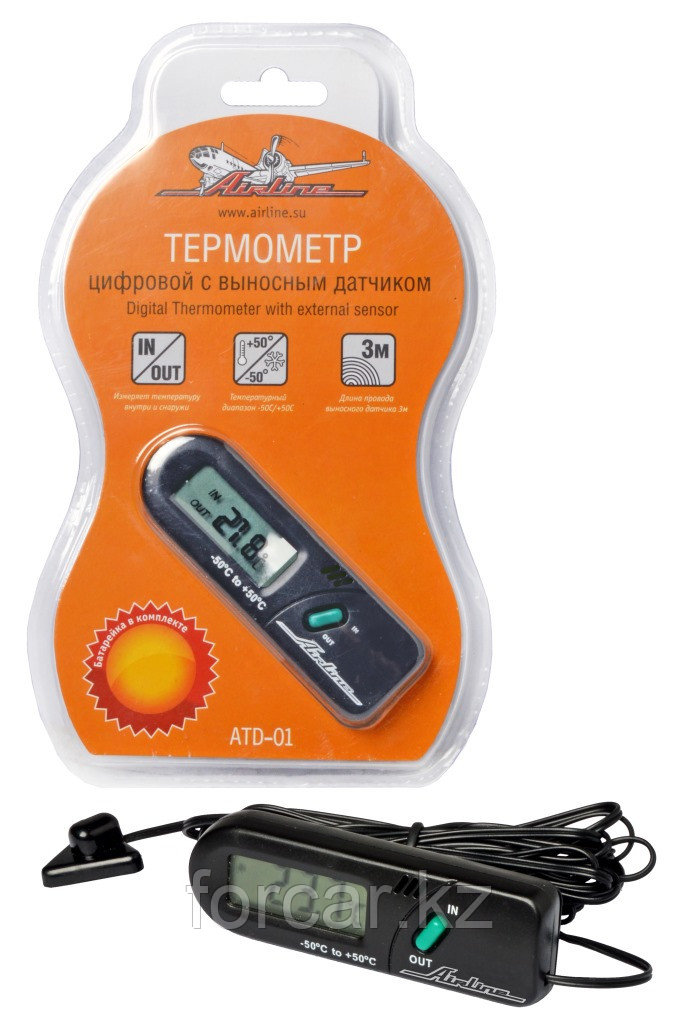 Термометр цифровой с выносным датчиком - фото 1 - id-p22565752