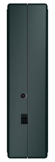 Боковая панель ультразвукового отпугивателя "Град А-550УЗ" с ползунковым переключателем и разъемом для подключения внешнего источника питания (кликните по картинке, чтобы увеличить изображение)