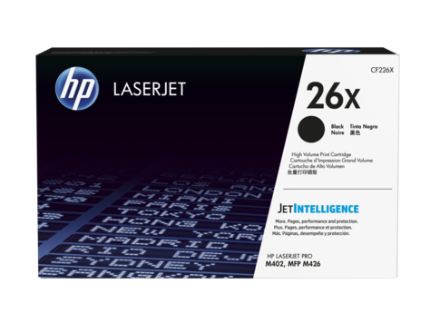 HP CF226X 26X Black LaserJet Toner Cartridge for LaserJet M426/M402, up to 9000 pages