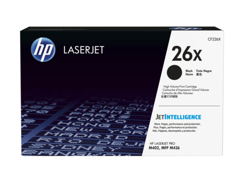 HP CF226X картридж лазерный HP 26X Black LaserJet Toner Cartridge for LaserJet M426/M402, up to 9000 pages - фото 1 - id-p22759186