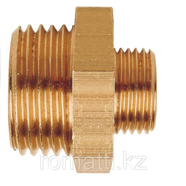 НИППЕЛЬ ДВОЙНОЙ DN-MS-G3/8A X G1/2A, фото 1