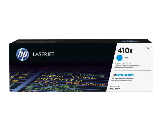 HP CF411X Картридж лазерный HP 410X голубой для Color LaserJet Pro M452/M477, ресурс 5000 pages