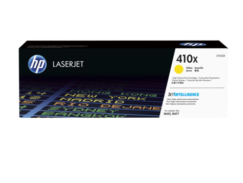 HP CF412X Картридж лазерный HP 410X желтый для Color LaserJet Pro M452/M477, ресурс 5000 стр