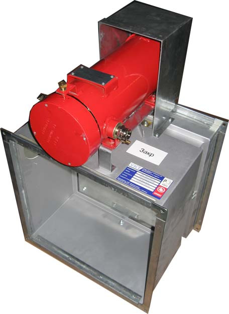 Клапан воздушный огнезадерживающий КПС-1-В с электромеханическим приводом - фото 1 - id-p1162129