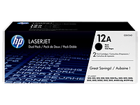 HP Q2612AF Картридж лазерный HP 12A Dual Pack Black Print Cartridge