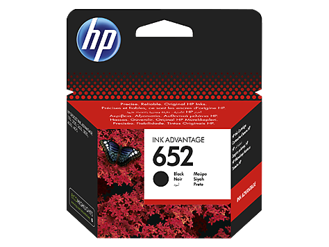 HP F6V25AE картридж струйный оригинальный черный HP 652 - фото 1 - id-p23152695