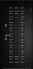 Дверь СЕНАТОР-2060/880/L/R квадро тик/венге