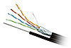 Кабель КСВППэт -5е 4*2*0,52. Уличный сетевой кабель с тросом.