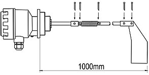 Маятниковый удлинитель 1000 мм, фото 2