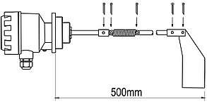 Маятниковый удлинитель 500 мм, фото 2