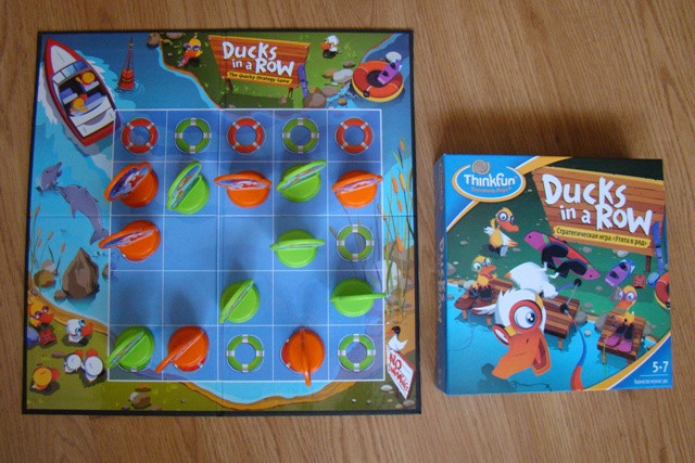 Ducks in a row. Утята в ряд. Настольная игра-головоломка. Thinkfun