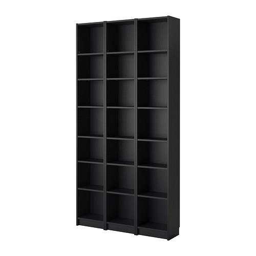 Стеллаж БИЛЛИ черно-коричневый 120x28x237 см ИКЕА, IKEA