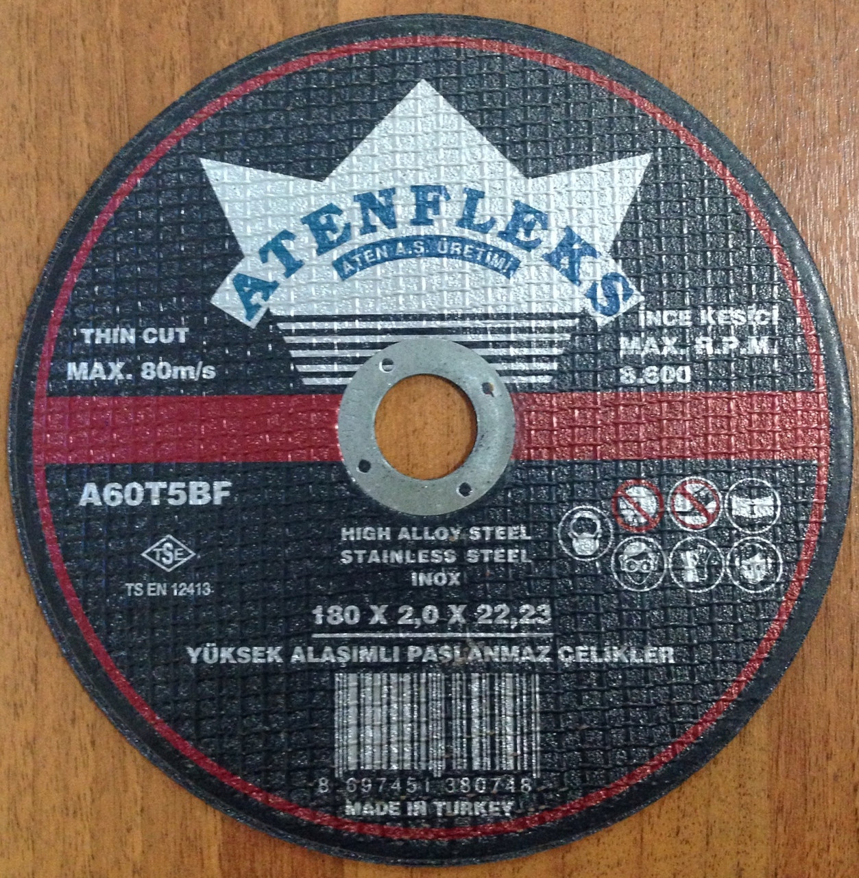 Отрезной диск по металлу Atenflex 180*2.0*22