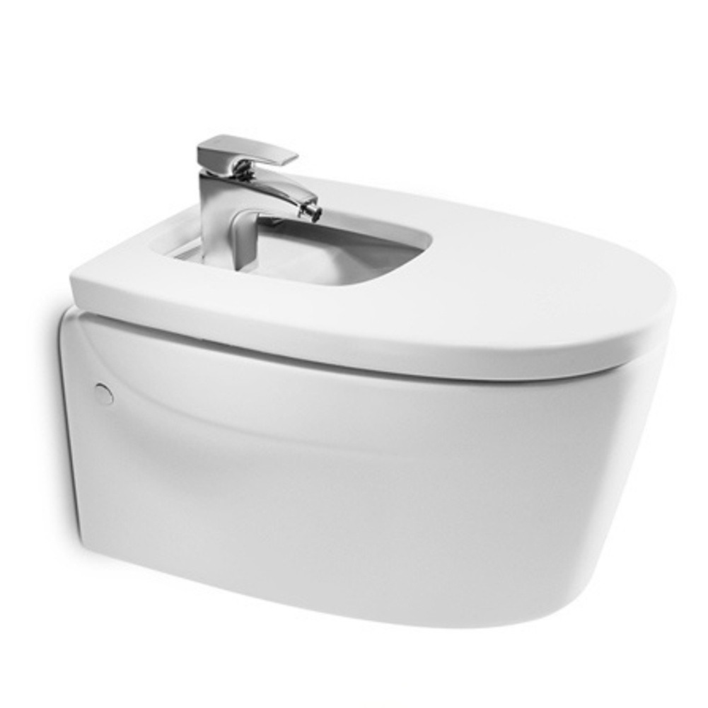 Биде подвесное Roca KHROMA белое (7357655000)