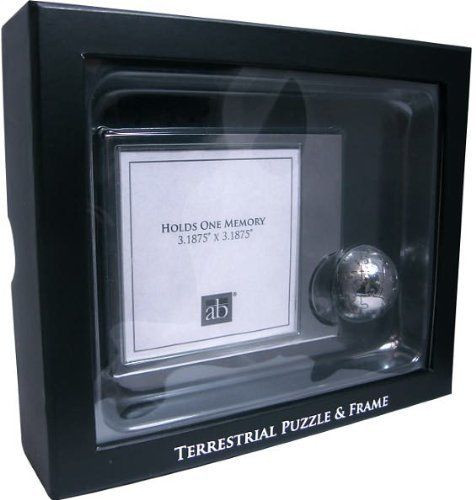 Metal Terrestrial Puzzle and Frame