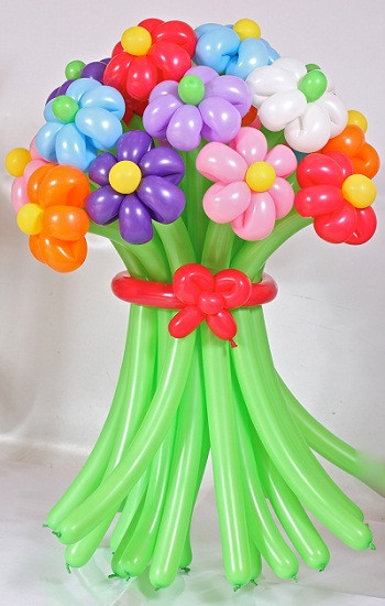 Букет цветов из шаров 11 цветов (разные цвета) в Павлодаре - фото 5 - id-p23564347
