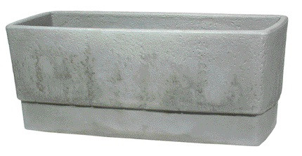 Горшок VASAR  CSPT 80 - 80*35*33см серый цемент