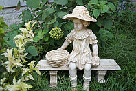 Садовая фигура "Девочка на скамейке", фото 1