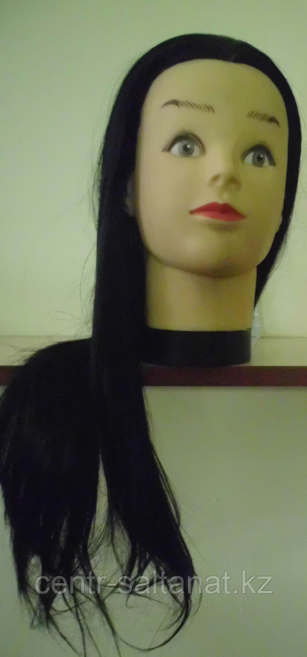 Болванка учебная манекен, искусственные волосы, фото 1