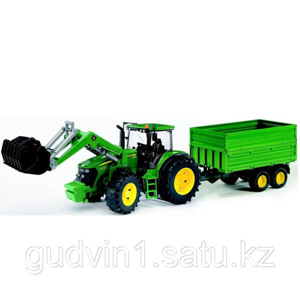 Трактор John Deere 7930 с погрузчиком и прицепом Bruder (Брудер) (Арт. 03-055)