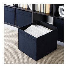 Коробка ДРЁНА черный 33x38x33 см ИКЕА, IKEA, фото 2
