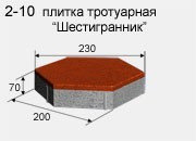 Брусчатка в Атырау (шестигранник)