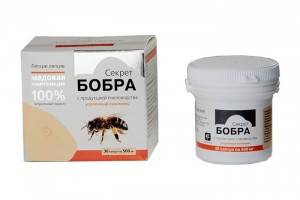 «Секрет бобра» с продукцией пчеловодства в— лёгкие лёгкие (30 капсул, по 0,5 г.)