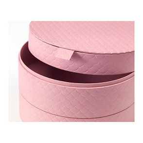 Коробка с крышкой  светло-розовый ПАЛЬРА , фото 2