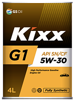 Моторные синтетические масла для бензиновых двигателей KIXX G1 SN PLUS 5W-30