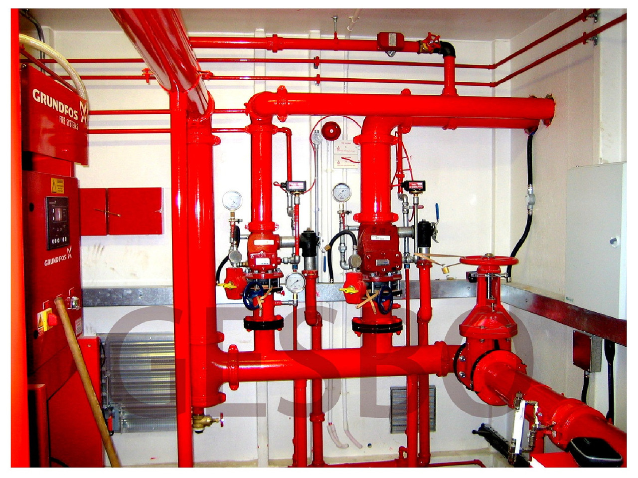 Обслуживание и восстановление систем водяного и газового пожаротушения