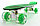 Пластборд (Пенни борд) 22,5" TRANSPARENT (зеленая прозрачная дека / прозрачные колеса со светодиодами), фото 2