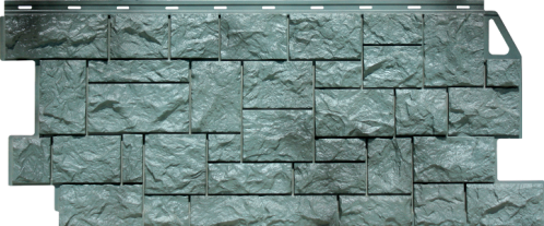 Фасадная панель FineBer серия "Камень дикий" Серо-зеленый - фото 1 - id-p23910807