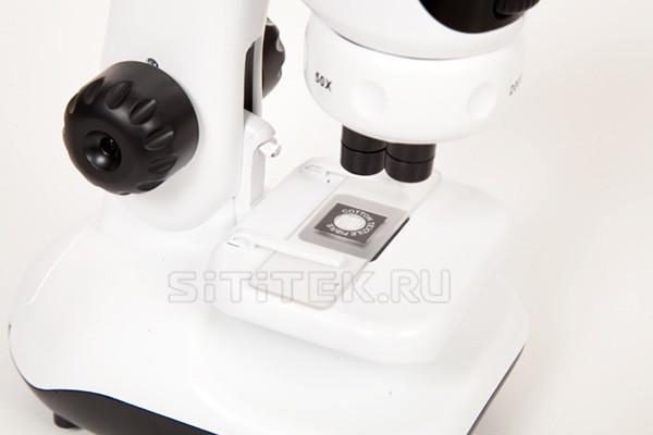 Посмотрите, каким удобным предметным столиком оснащен микроскоп SITITEK "Микрон Space" 